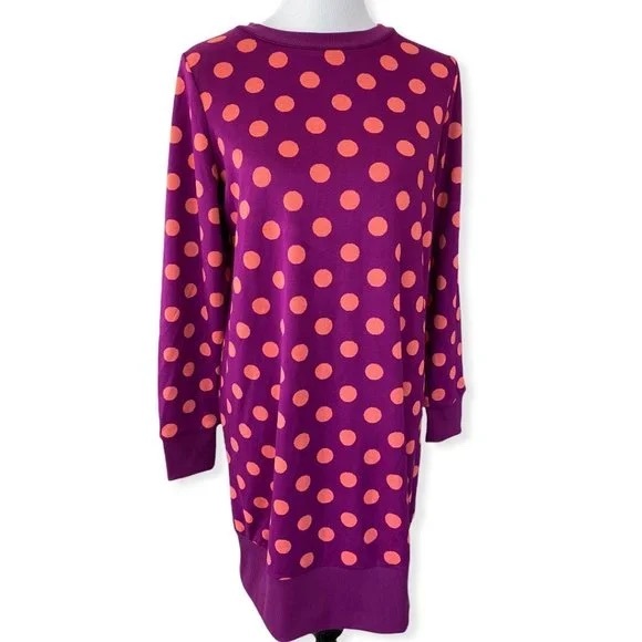 Victor Glemaud for Target Purple Polka Dot Knit Tunic Sweater Dress - Picture 5 of 9